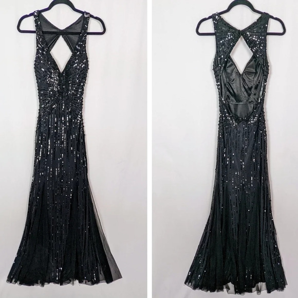 Primavera Couture Dresses & Skirts - PRIMAVERA sz. 2 Full Sequined Open Back Prom Formal Pageant Mermaid DRESS GOWN